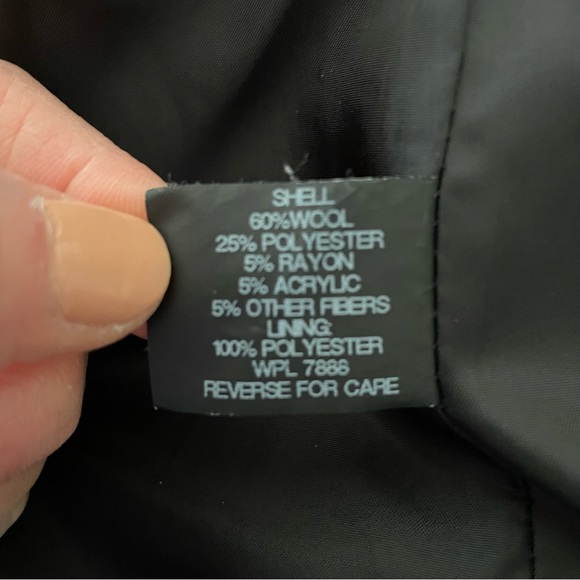 Michael Kors Black Wool Blend Coat -LIKE NEW - Picture 8 of 8